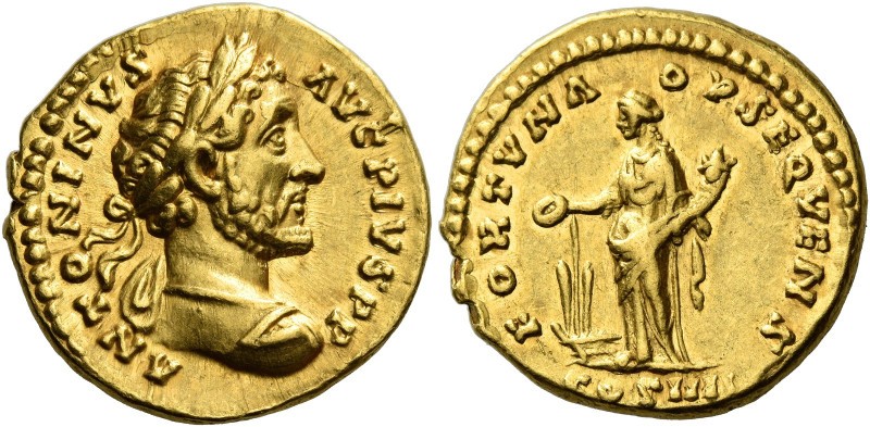 Antoninus Pius augustus, 138 – 161

Aureus 158-159, AV 18 mm, 7.24 g. ANTONINV...