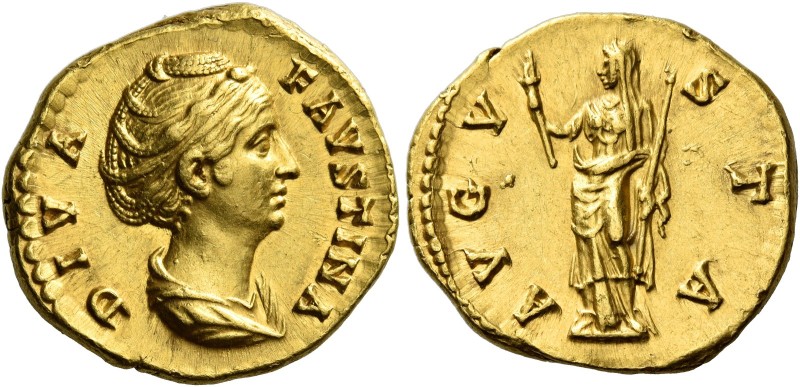 Faustina I, wife of Antoninus Pius

Diva Faustina. Aureus after 141, AV 20 mm,...