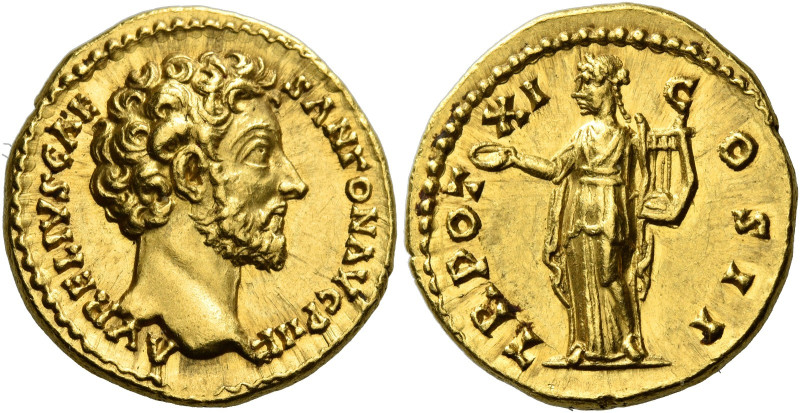 Marcus Aurelius caesar, 138 – 161 

Aureus 155-156, AV 19 mm, 7.26 g. AVRELIVS...