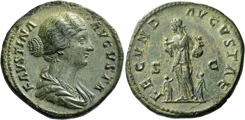 Faustina II, daughter of Antoninus Pius and wife of Marcus Aurelius 

Sesterti...