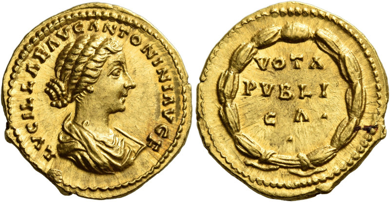 Lucilla, wife of Lucius Verus 

Aureus 164-169 or 183 (?), AV 21 mm, 7.26 g. L...