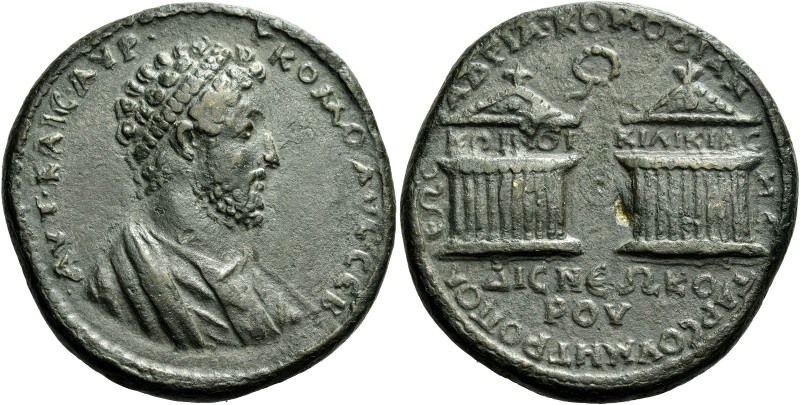 Commodus augustus, 177 – 192 

Hexassarion, Tarsus circa 177-192, Æ 32 mm, 31....