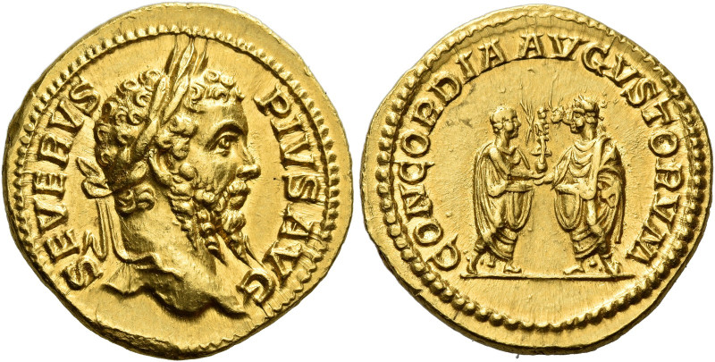 Septimius Severus, 193 – 211 

Aureus 209, AV 20 mm, 7.06 g. SEVERVS – PIVS AV...