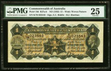 Australia Commonwealth of Australia 1 Pound ND (1932) Pick 16d PMG Very Fine 25. 

HID09801242017