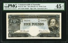 Australia Commonwealth Bank of Australia 5 Pounds ND (1954-59) Pick 31 R49 PMG Choice Extremely Fine 45 Net. 

HID09801242017
