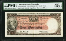 Australia Commonwealth Bank of Australia 10 Pounds ND (1954-59) Pick 32 R62 PMG Choice Extremely Fine 45 EPQ. 

HID09801242017