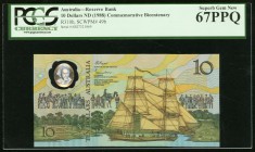 Australia Reserve Bank of Australia 10 Dollars ND (1988) Pick 49b Commemorative Bicentenary PCGS Superb Gem New 67PPQ. 

HID09801242017