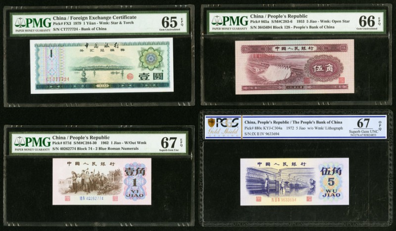 China Foreign Exchange Certificate 1 Yuan 1979 Pick FX3 PMG Gem Uncirculated 65 ...