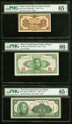 China Federal Reserve Bank of China 1 Fen 1938 Pick J46a PMG Gem Uncirculated 65 EPQ. China Central Reserve Bank Of China 1 Yuan 1943 Pick J19a PMG Ge...