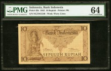 Indonesia Bank Indonesia 10 Rupiah 1952 Pick 43b PMG Choice Uncirculated 64. 

HID09801242017