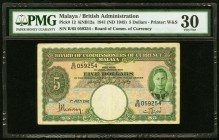 Malaya Board of Commissioners of Currency 5 Dollars 1.7.1941 Pick 12 PMG Very Fine 30. Annotation.

HID09801242017