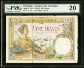 Martinique Banque de la Martinique 100 Francs ND (1932-45) Pick 13 PMG Very Fine 20. 

HID09801242017