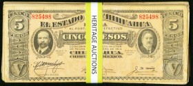 Mexico Estado de Chihuahua 5 Pesos 10.2.1914 M922 Group of 25 Very Fine or better. 

HID09801242017