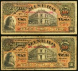 Mexico Banco Minero de Chihuahua 10 Pesos 1909-1910 Pick S164Ad; S171 Fine. 

HID09801242017