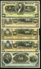 Mexico Nice group of 5 Cancelled Examples from the Banco De Hidalgo Very Fine-Uncirculated. 

HID09801242017