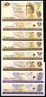 New Zealand Reserve Bank of New Zealand Group of 8 Very Fine-About Uncirculated. This lot includes 2 Replacement examples. 

HID09801242017