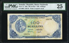Somalia Banca Nazionale Somala 100 Scellini = 100 Shillings 1968 Pick 12 PMG Very Fine 25. 

HID09801242017