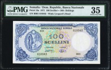 Somalia Banca Nazionale Somala 100 Scellini = 100 Shillings 1971 Pick 16a PMG Choice Very Fine 35. 

HID09801242017