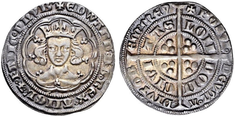 AR Groat (27mm, 4.41 g, 2h). Fourth coinage, Pre-treaty period, series E. London...