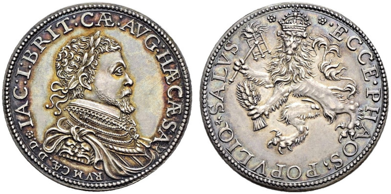 Cast AR Medal (28mm, 6.17 g, 1h). Coronation. By C. Anthony(?). Cast 1603. IAC :...