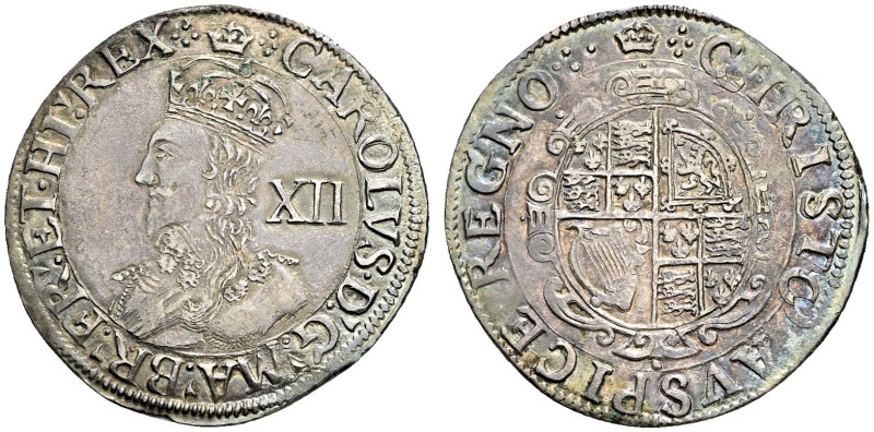 AR Shilling (30mm, 6.05 g, 6h). Group D, type 3a. London mint; im: crown. Struck...