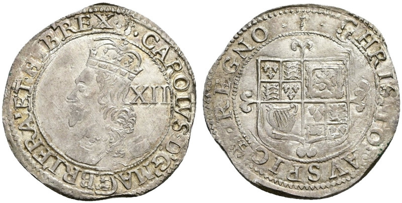 AR Shilling (29mm, 6.04 g, 2h). Group G, type 4.6. London mint; im: scepter. Str...