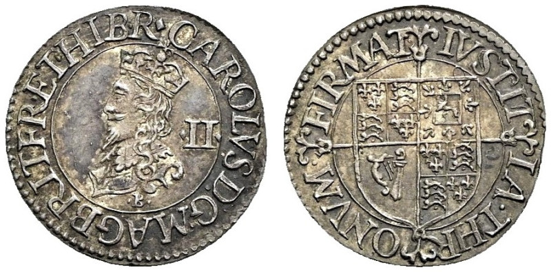 AR Halfgroat (17mm, 0.99 g, 6h). Briot’s First Milled issue. London mint. Struck...