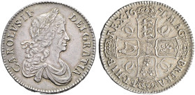 AR Crown. Dated 1671 and RY V. TERTIO. Second bust. Bull 382; ESC 42; SCBC 3357.
Minor die break on reverse and a few light marks under even tone.
T...