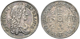 AR Shilling. Dated 1663. First bust. Inverted die axis. Bull 500; ESC 1022; SCBC 3371.
Well struck with flashy pink tone.
In NGC encapsulation 21538...