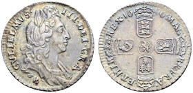 AR Sixpence. Bristol mint. Dated 1696 B. First bust. Early harp, large crowns. Bull 1254; ESC 1535; SCBC 3521.
Toned.
In NGC encapsulation 2153879-0...