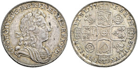 AR Halfcrown. Dated 1715 and RY SEVCNDO. Roses & plumes in angles. Bull 1550 ESC 587; SCBC 3642.
None graded higher by NGC. A few flecks under light ...