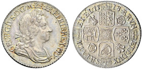 AR Shilling. Dated 1718. First bust. Roses & plumes in angles. Bull 1566; ESC 1165; SCBC 3645.
Toned.
In NGC encapsulation 2153879-025, graded MS 63...