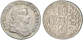 AR Shilling. Dated 1723. Second bust. SS C in alternating angles. Bull 1591; ESC 1178; SCBC 3648.
Bold strike. Rich tone.
In NGC encapsulation 21538...