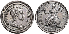 Proof AR Farthing (4.54 g, 12h). Dated 1717. ‘Dump’ type. Thin flan. Peck 790; SCBC 3661.
Toned. Very rare.
In NGC encapsulation 2153856-023, graded...