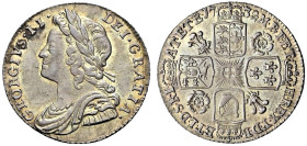 AR Sixpence. Dated 1732. Young head. Roses and plumes in angles. Bull 1742; ESC 1608; SCBC 3707.
Stain in legend. Toned.
In NGC encapsulation 215387...