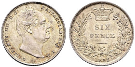 AR Sixpence. Dated 1835. Bull 2508; ESC 1676; SCBC 3836.
Toned.
In NGC encapsulation 2153880-014, graded MS 65.
