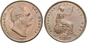 CU Penny. Dated 1837. Peck 1460; SCBC 3845.
Toned with much lustre.
In NGC encapsulation 2153879-001, graded MS 64 BN.