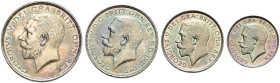 AR Proof Set. Dated 1911. Includes: Halfcrown. NGC PF 65 // Florin. NGC PF 65 // Shilling. NGC PF 66 // Sixpence. NGC PF 66 // Maundy Fourpence. NGC P...