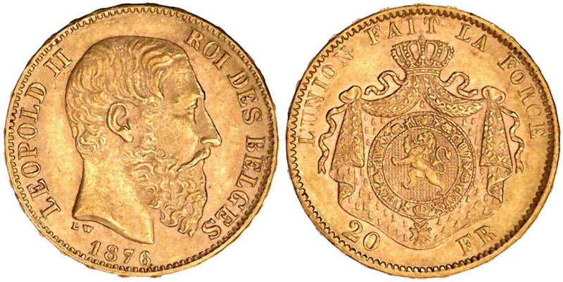 Ausländische Goldmünzen und -medaillen

Belgien

Leopold II., 1865-1909

2...