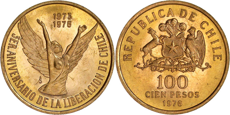 Ausländische Goldmünzen und -medaillen

Chile

Republik, seit 1818

100 Pe...