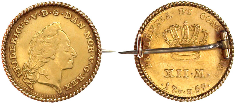 Ausländische Goldmünzen und -medaillen

Dänemark

Frederik V. 1746-1766

K...