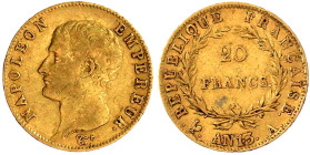 Ausländische Goldmünzen und -medaillen

Frankreich

Napoleon I., 1804-1814/15

20 Francs AN 13 A, Paris. 6,45 g. 900/1000. sehr schön. Krause/Mi...
