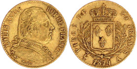 Ausländische Goldmünzen und -medaillen

Frankreich

Ludwig XVIII., 1814/1815-1824

20 Francs 1814 A, Paris. 6,45 g. 900/1000. sehr schön. Krause...