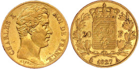 Ausländische Goldmünzen und -medaillen

Frankreich

Charles X., 1824-1830

20 Francs 1827 A, Paris. 6,45 g. 900/1000. fast sehr schön. Krause/Mi...