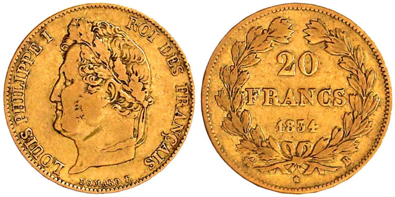 Ausländische Goldmünzen und -medaillen

Frankreich

Louis Philippe I., 1830-...