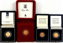 Ausländische Goldmünzen und -medaillen

Grossbritannien

Elisabeth II., 1952-2022

Kleine Serie von 4 X 1/2 Sovereign: 1980, 1983, 1984, 1991, D...