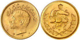 Ausländische Goldmünzen und -medaillen

Iran

Mohammed Reza Pahlavi, 1941-1979

1/2 Pahlavi SH 1330 = 1951. 4,07 g. 900/1000. vorzüglich/Stempel...