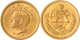 Ausländische Goldmünzen und -medaillen

Iran

Mohammed Reza Pahlavi, 1941-1979

Pahlavi SH 1330 = 1951. 8,14 g. 900/1000. fast Stempelglanz. Kra...