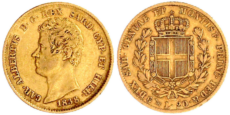 Ausländische Goldmünzen und -medaillen

Italien-Sardinien

Carl Albert, 1831...
