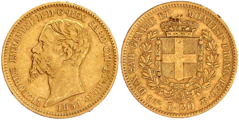 Ausländische Goldmünzen und -medaillen

Italien-Sardinien

Victor Emanuel II...